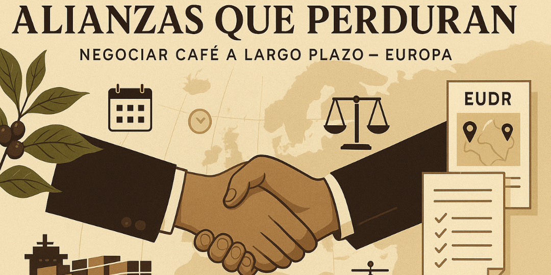¿Cómo negocia un caficultor relaciones de largo plazo con tostadores en Europa?