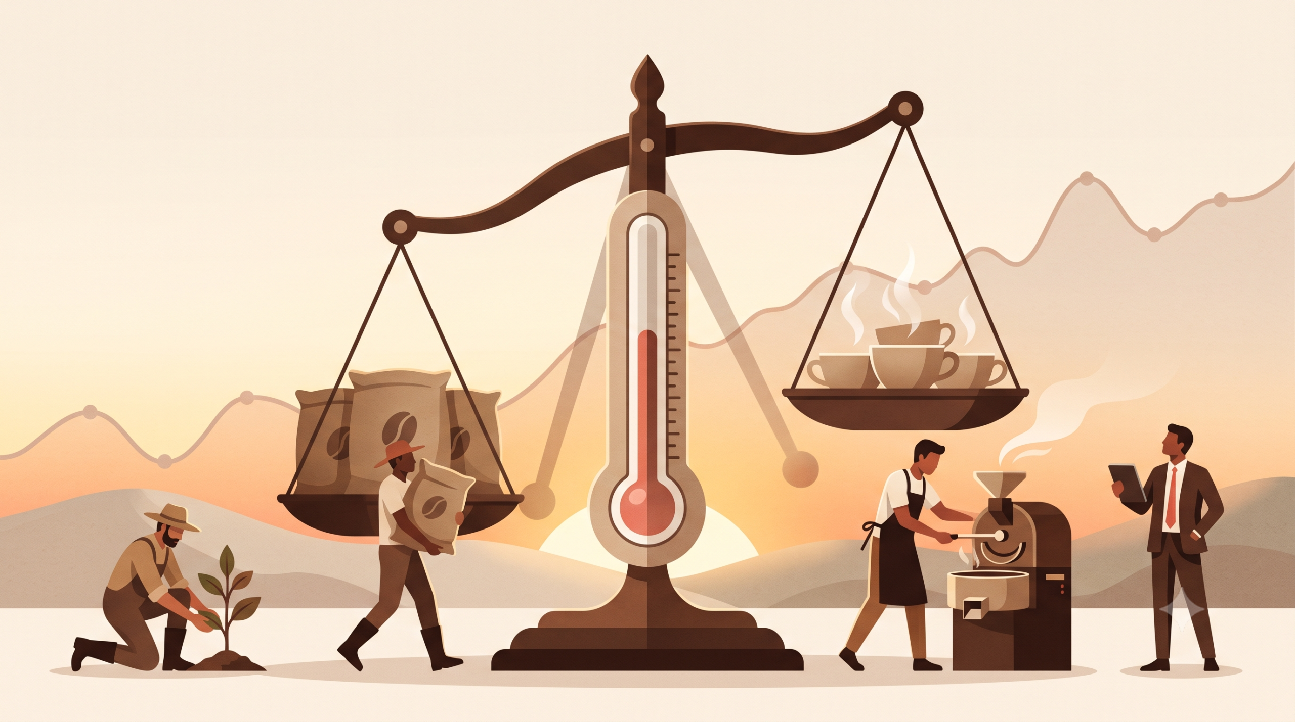 El precio del café es el termómetro del mercado